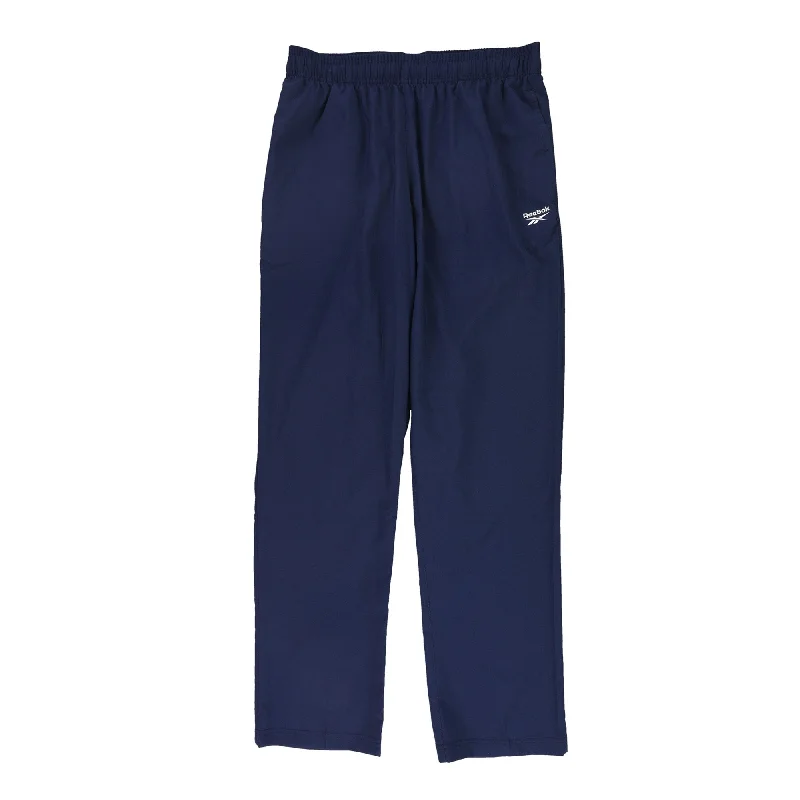 Reebok Mens Training Essentials Woven Unlined Athletic Sweatpants, Blue, X-Large