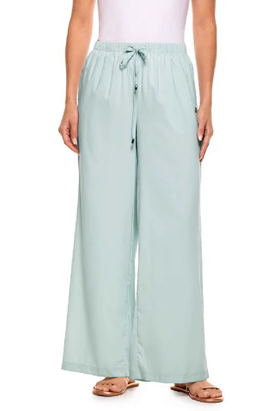 Women's Petra Wide Leg Pants | Misty Aqua