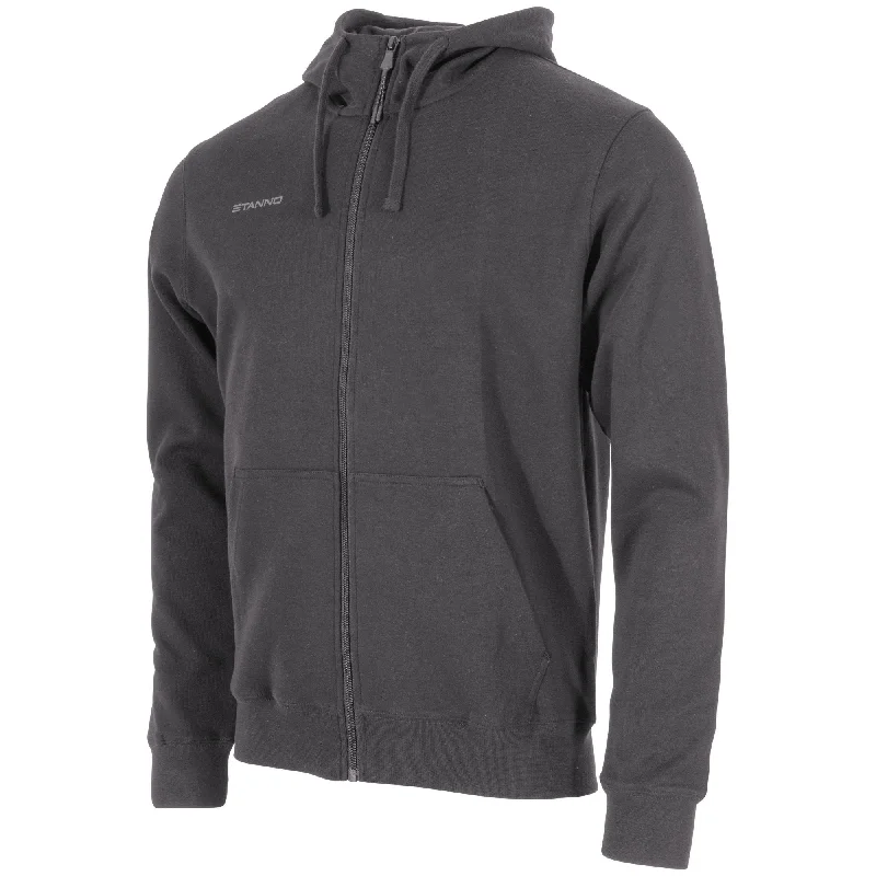 Stanno Base Hooded Full Zip Sweat Top (Anthracite)