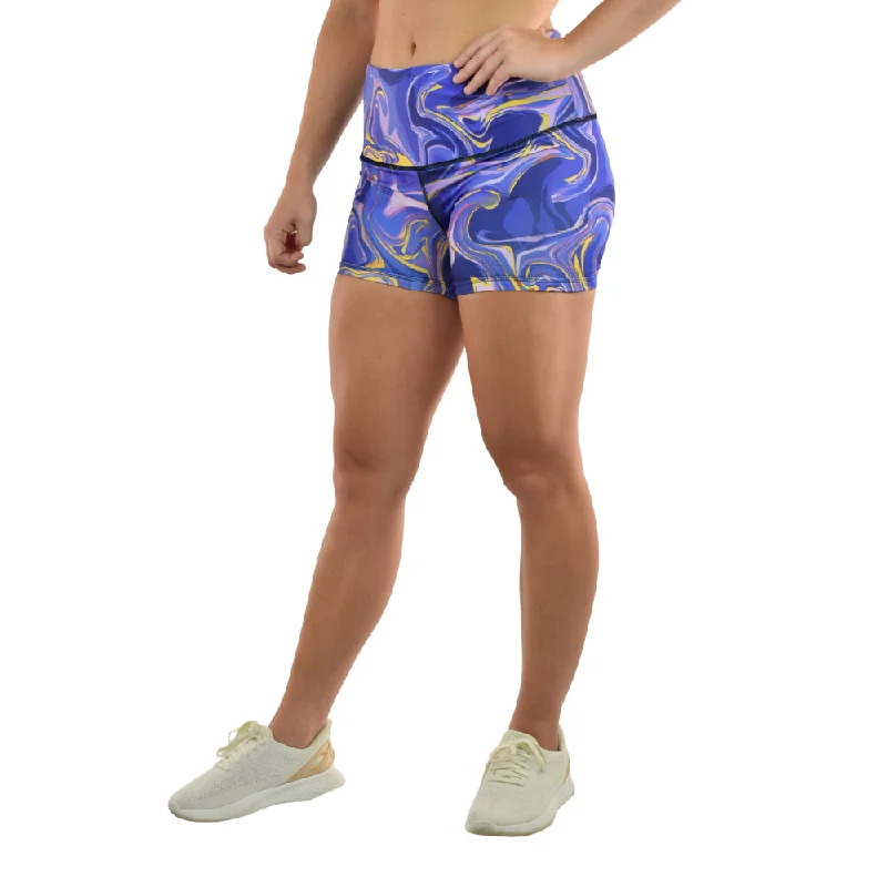 Leakproof Shorts | Mid-Rise | Purple Swirl