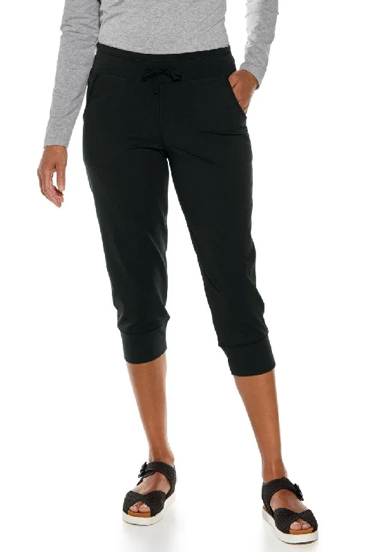 Women's Maho Weekend Crop Jogger | Black