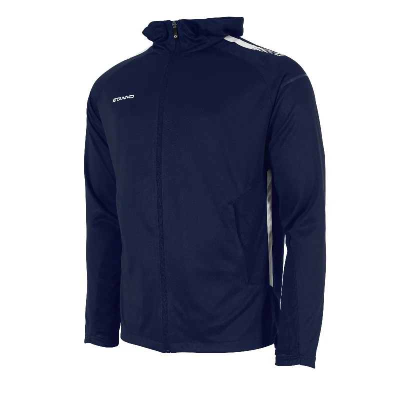 Stanno First Hooded Full Zip Top (Navy/White)