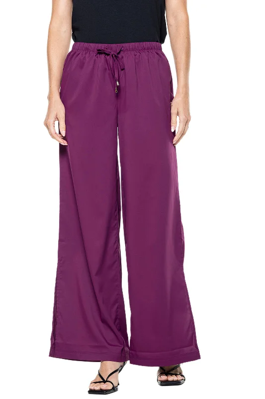 Women's Petra Wide Leg Pants | Rich Plum