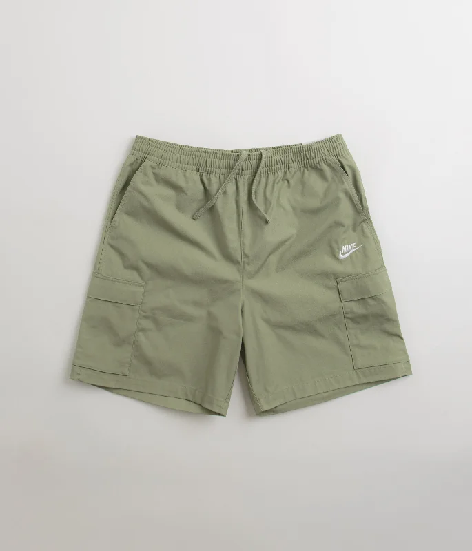 Nike Club Cargo Shorts - Oil Green / White