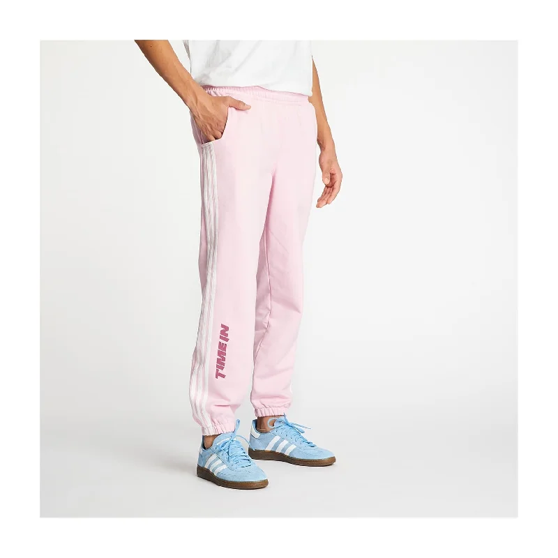 Adidas Mens Time In Athletic Jogger Pants, Pink, Large