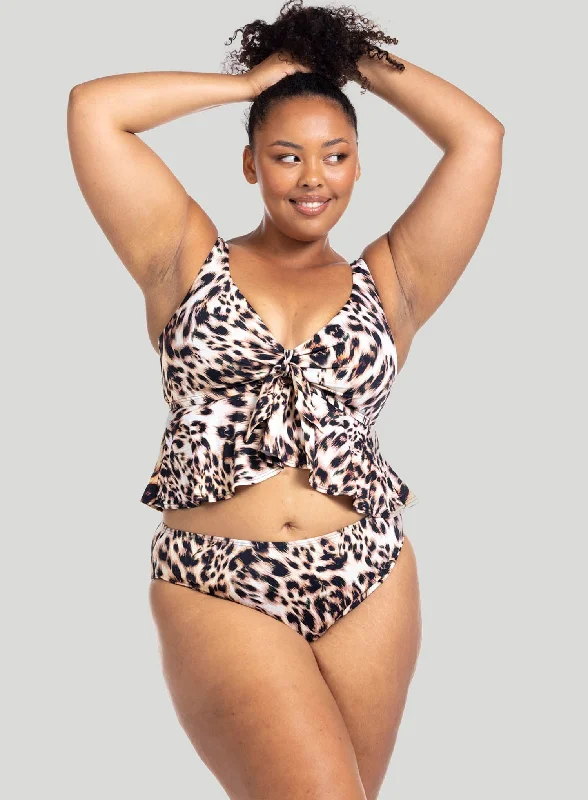 Artesands: Saphare Monet Curve Fit Mid Rise Swim Pant Animal