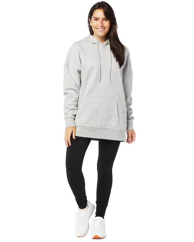 Lazypants Cooper Fleece Oversized Hoodie - Womens -  Classic Grey