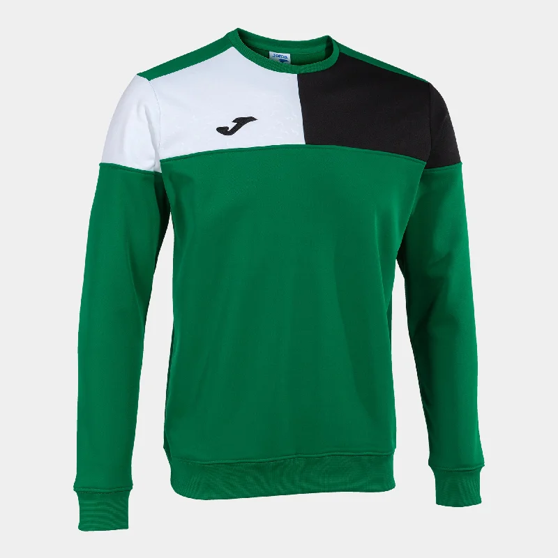 Joma Crew V Sweatshirt (Green Medium/Black/White)