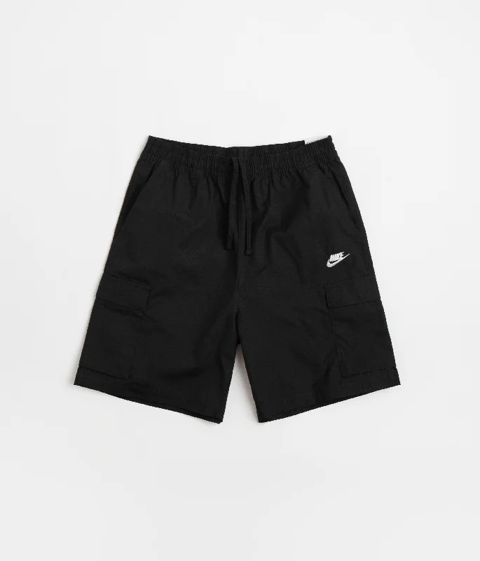 Nike Club Cargo Shorts - Black / White