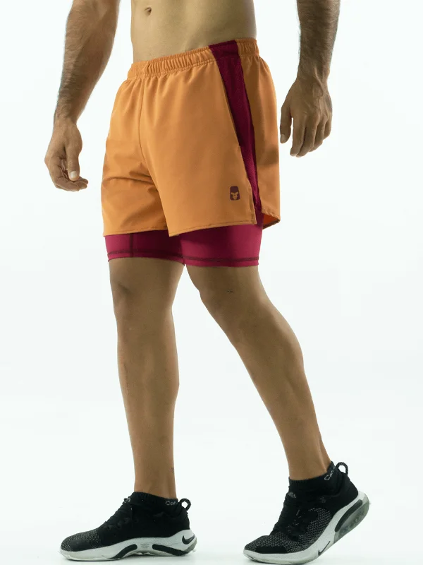 Men's Running Shorts- Terracota