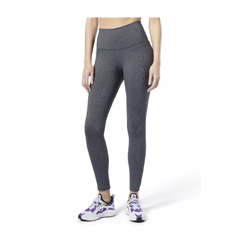 Reebok Womens Lux High Rise Tights Compression Athletic Pants