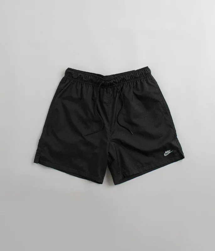 Nike Club Woven Flow Shorts - Black / White