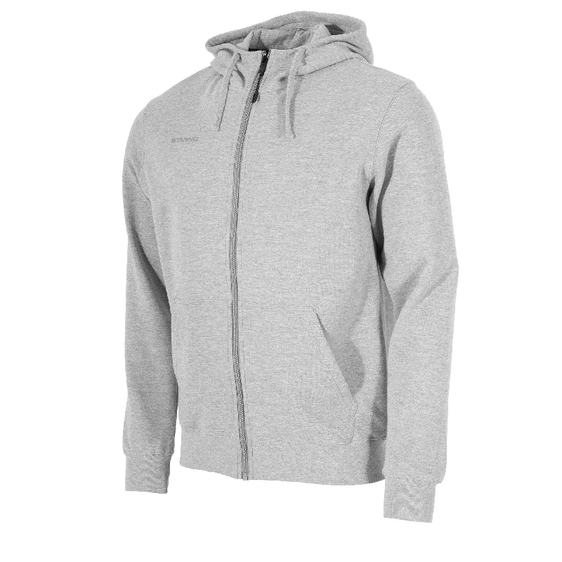 Stanno Base Hooded Full Zip Sweat Top (Grey Melange)