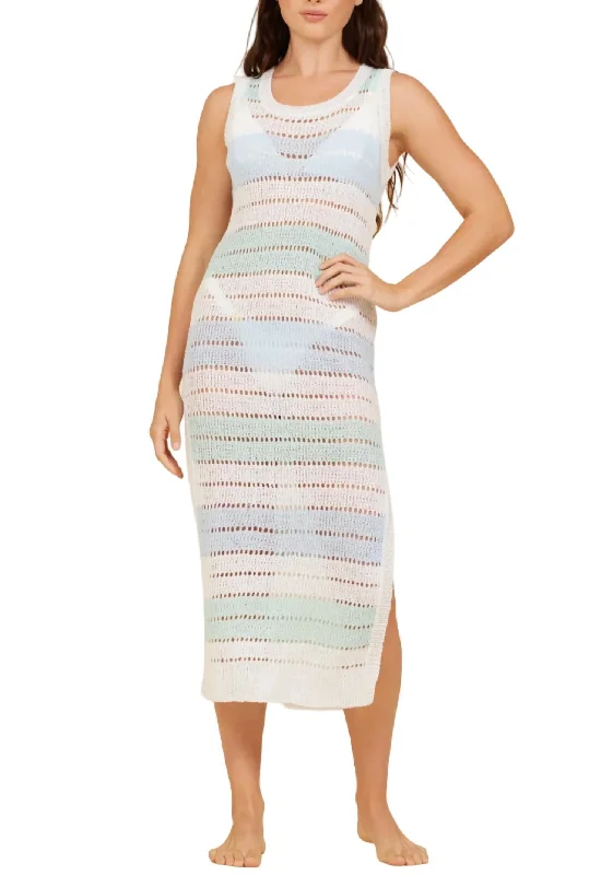 Stripe Maxi Cover Up Dress In Bondi