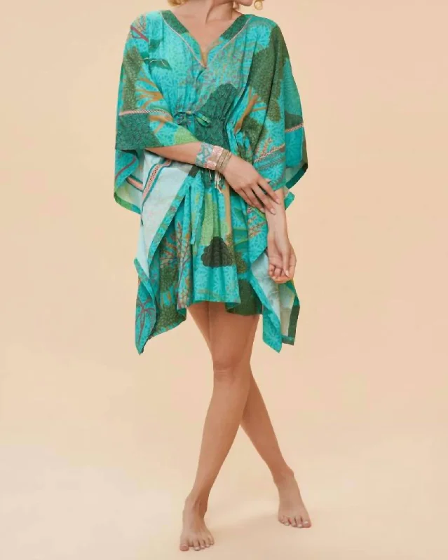 Secret Paradise Beach Cover Up In Aqua