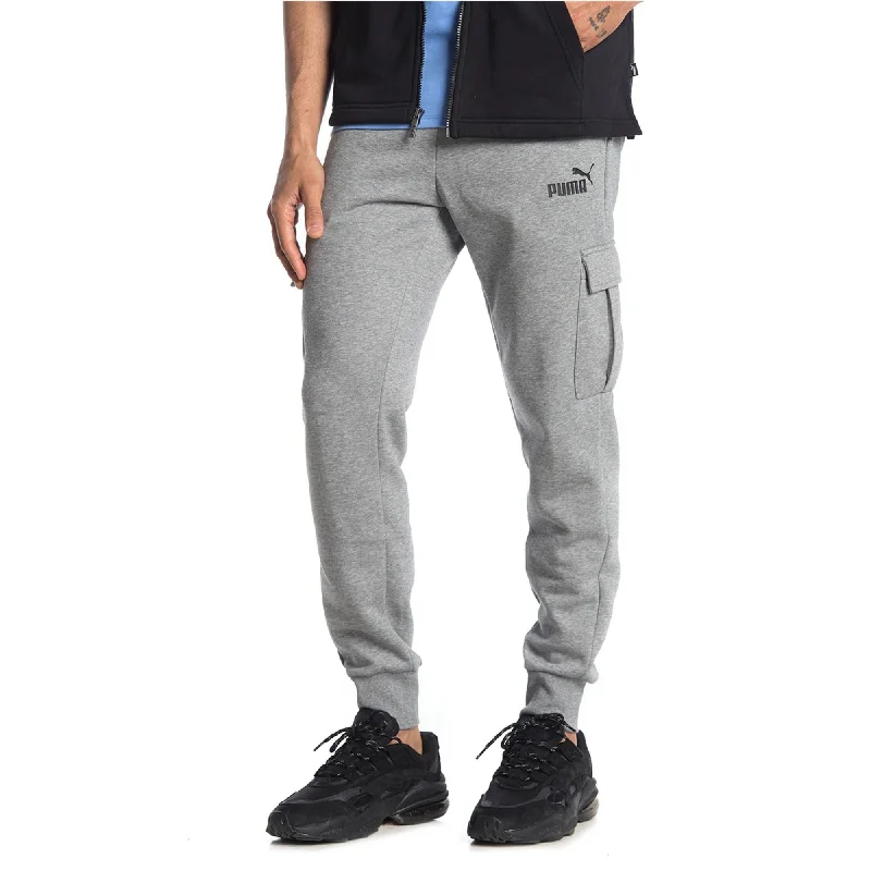 Puma Mens Essentials Athletic Sweatpants, Grey, Medium