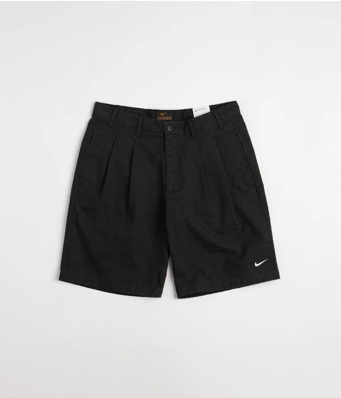 Nike Pleated Chino Shorts - Black / White