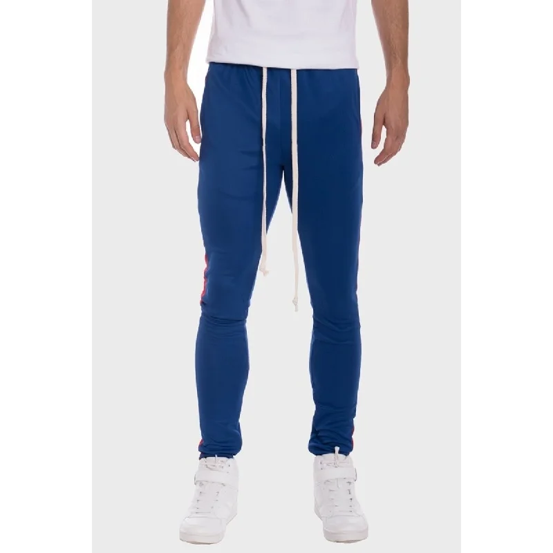 Classic Skinny Fit Track Pants Royal/ Red