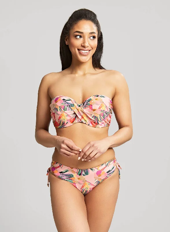 Panache Swimwear: Paradise Drawstring Midi Swim Pant Pink Tropical