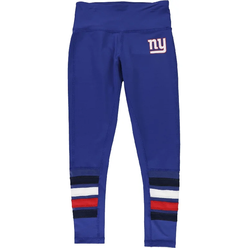 Tommy Hilfiger Womens New York Giants Compression Athletic Pants, Blue, Small