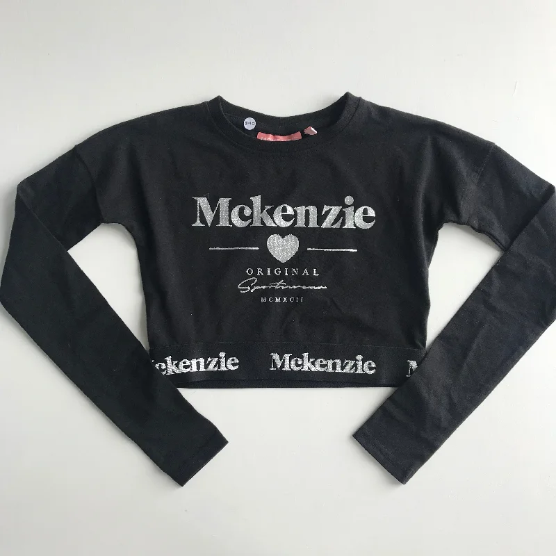 T-shirt - Black Cropped Mckenzie - Age 9