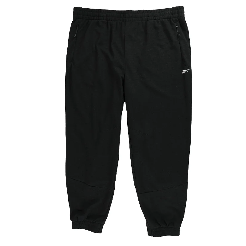 Reebok Mens Graphic Athletic Sweatpants, Black, XX-Large