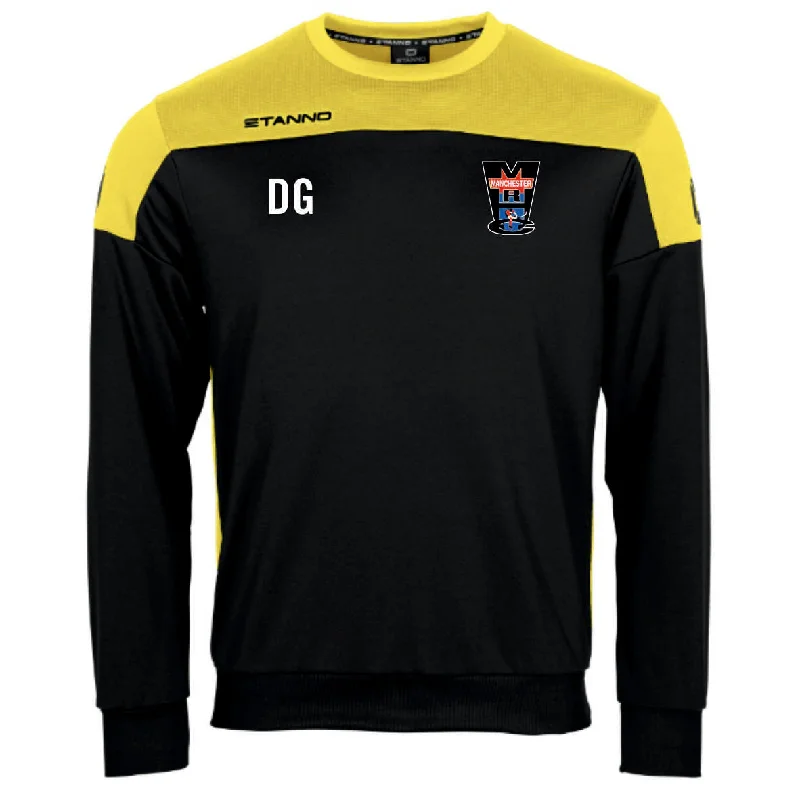 Manchester Roller Hockey Stanno Pride Top Round Neck (Black/Yellow)