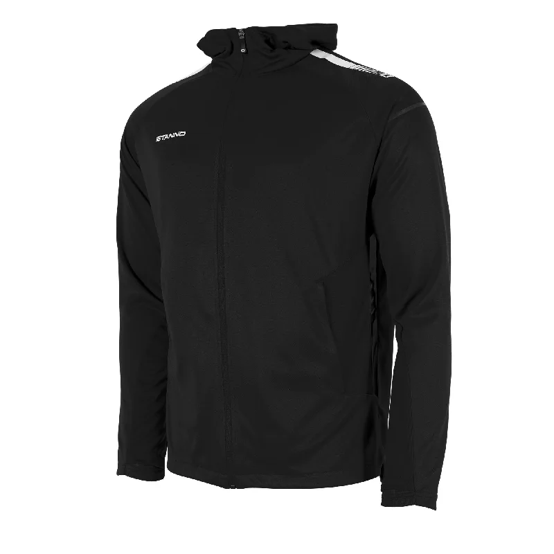 Stanno First Hooded Full Zip Top (Black/Anthracite)