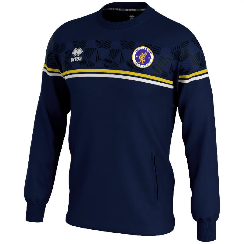 Friends Of Allonby Canoe Club Errea Davis Crew Top (Navy/Yellow/White)