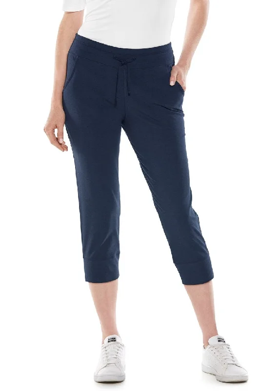 Women's Maho Weekend Crop Jogger | Navy