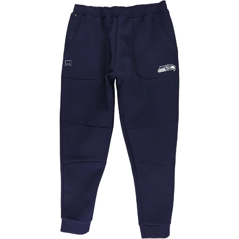 MSX Mens Seattle Seahawks Athletic Jogger Pants, Blue, Large