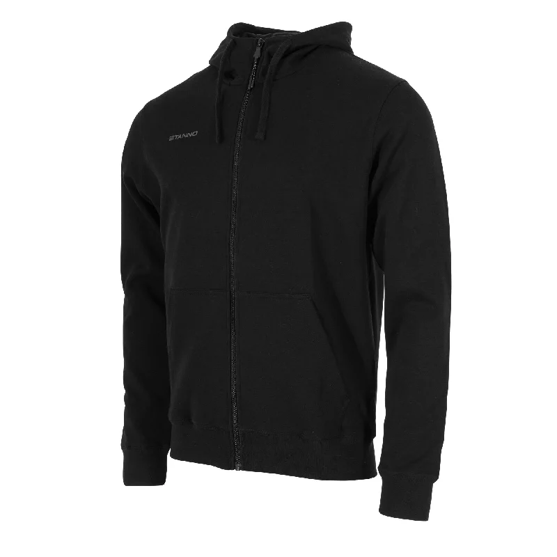 Stanno Base Hooded Full Zip Sweat Top (Black)