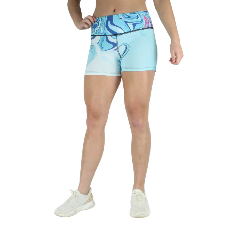 Leakproof Shorts | Mid-Rise | Aqua