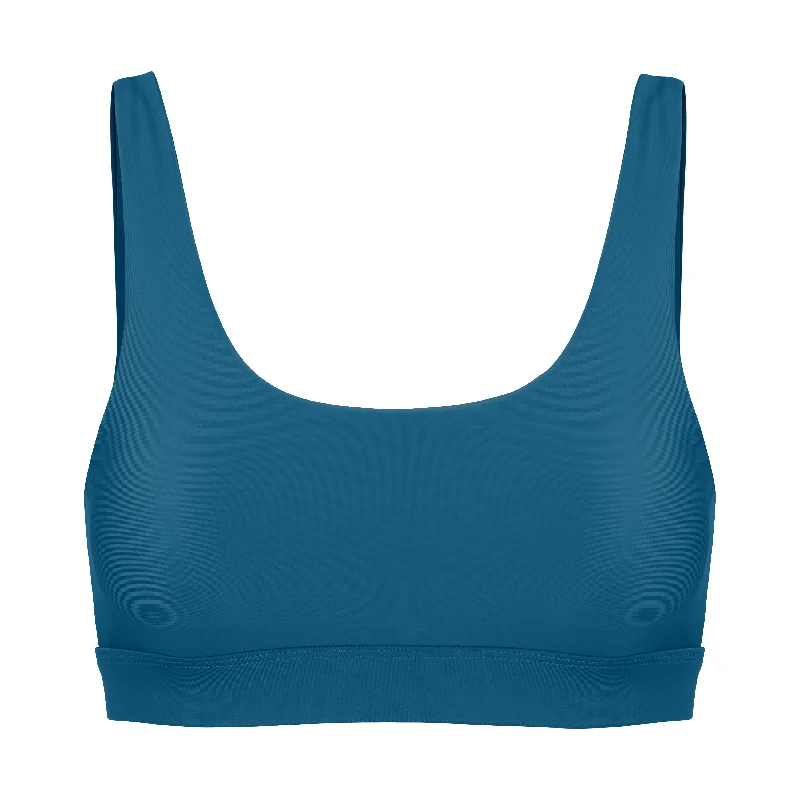 Mera Classic Sports Bra | Recycled Nylon | Aegean