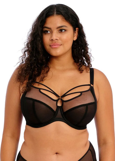 ELOMI EL4350BLK SACHI UNDERWIRE PLUNGE BRA