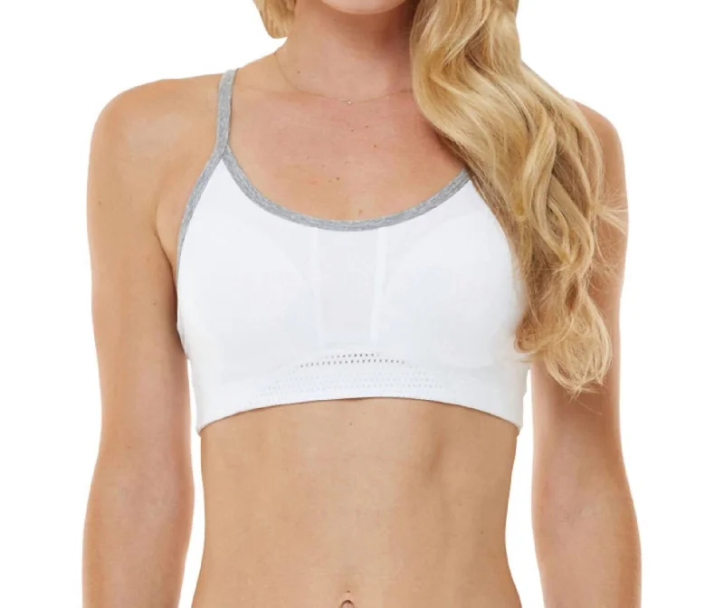 Exceed Low Impact Sports Bra In White