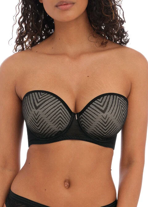 FREYA AA401109BLK TAILORED MOULDED STRAPLESS BRA