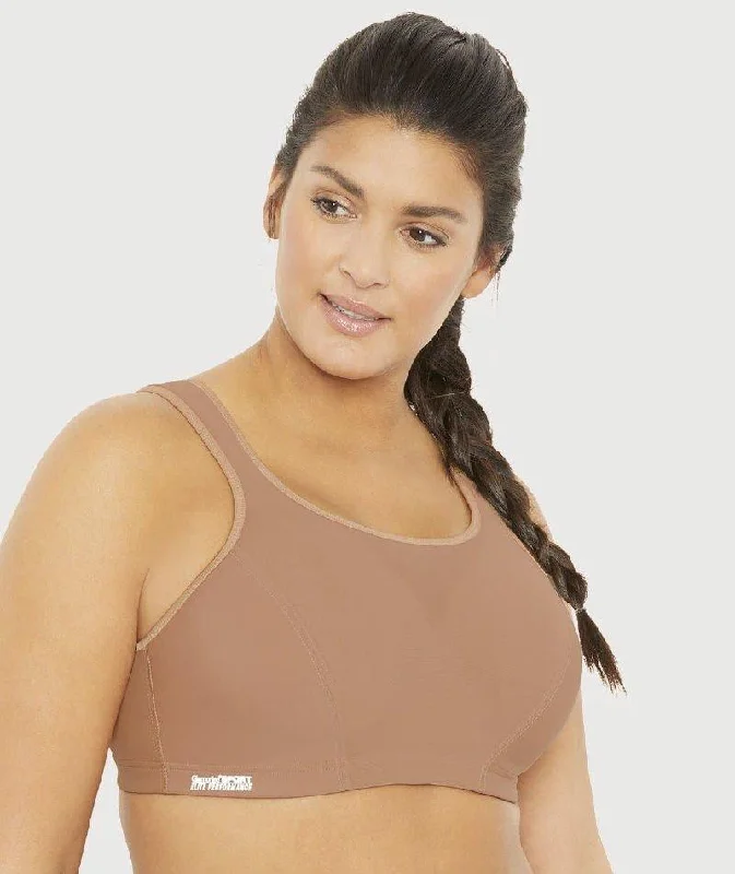 Glamorise High Support WonderWire Sports Bra - Cappuccino