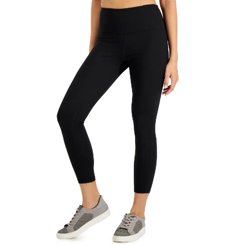 ID Ideology Women's Essentials Sweat Set 7/8 Length Leggings Black - XS