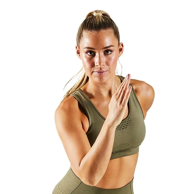 Vital Seamless Sports Bra - Khaki