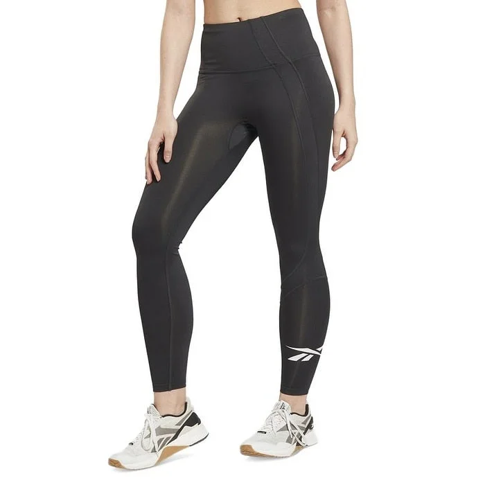 Reebok Women's Workout Ready Vector Leggings Black Size X-Small - XS