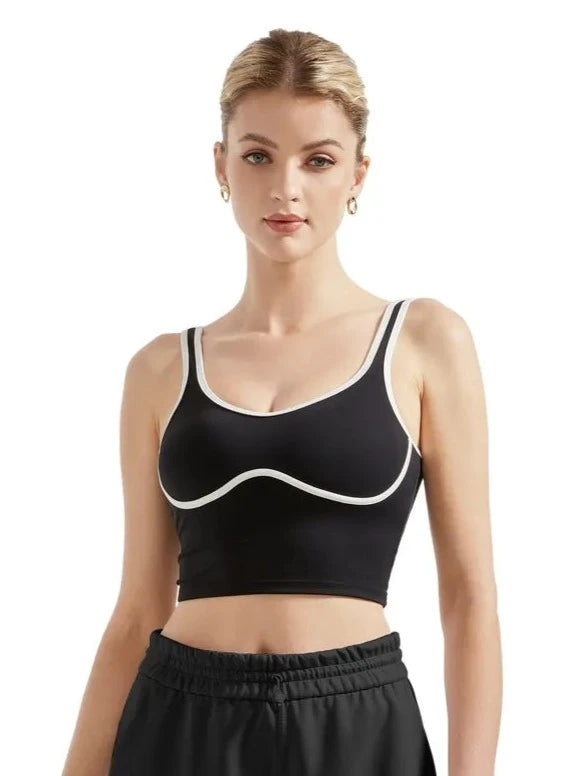 Sweetheart Neckline Sports Bra