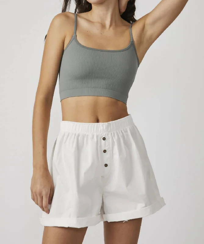 Xyz Recycled Brami Top In Grey